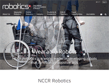 Tablet Screenshot of nccr-robotics.ch